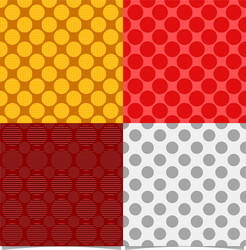 abstract seamless circle pattern background sets vector image