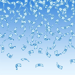 bitcoin internet currency notes falling sparse b vector image