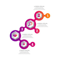 business data visualization process chart vector image