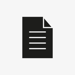 document icon for web and mobile application ui vector image