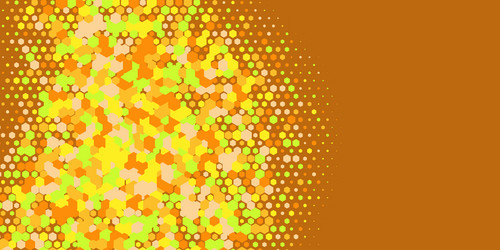 geometric multi size hexagon with color vector