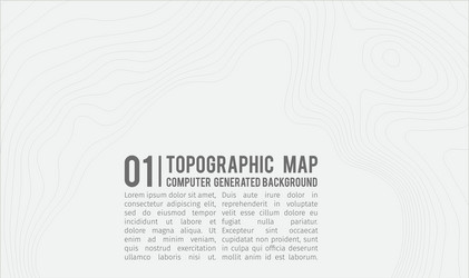 topographic map background with space for copy vector