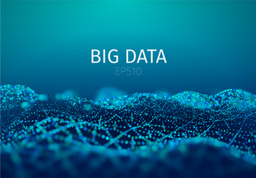 big data abstract background mesh vector