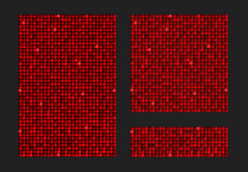 template background from red sequins glitters vector image