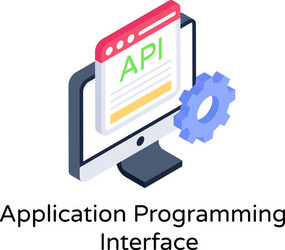 application programming interface vector image