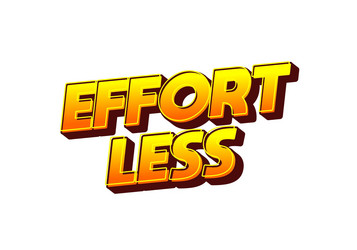 effortless text effect in 3d look with eye vector image