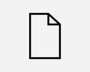 File line icon document page paper text word doc vector