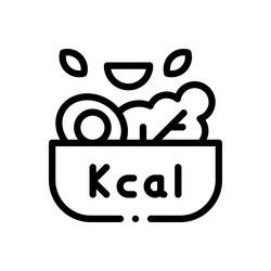 kebab icon thin linear style design isolated vector image