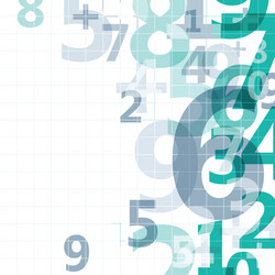 mathematical digital code background vector