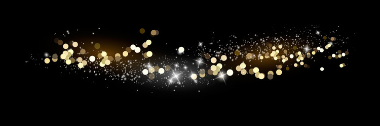 shining bokeh isolated on transparent background vector image