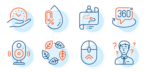 support consultant journey path and speaker icons vector image