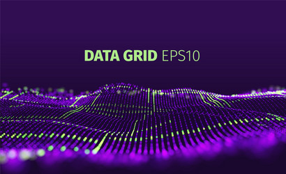 Abstract Data Grid Particle Background vector image