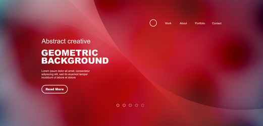bright fluid gradient circles abstract background vector image