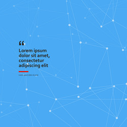 geometric abstract background with connected white vector image