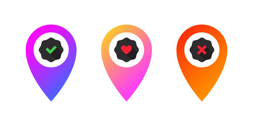 location pin pointer map vector image