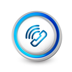 phone support call center button vector image