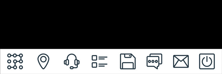 ui line icons linear set quality vector