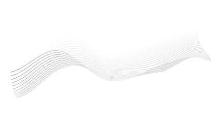 dotted halftone waves flowing wavy lines pattern vector image