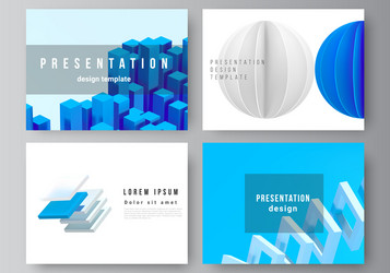 Layout presentation slides design vector