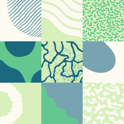 pattern with abstract geometric shapes vector image