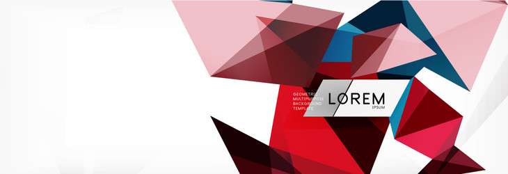 science background abstract triangle pattern vector image