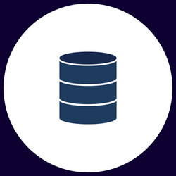 Database Icon - Simple Symbol vector image