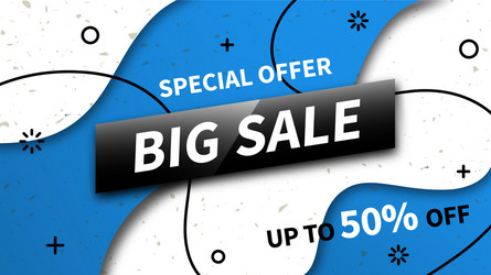 Big sale banner design vector