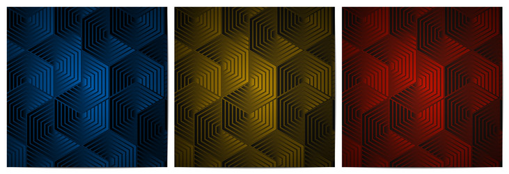 geometric pattern with polygonal shape overlapping vector image