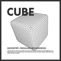 isolated low poly cube 3d model render vector image