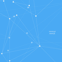 structure pattern with molecules and communication vector image