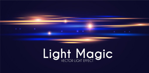 Light effect design dynamic glow shining magic vector