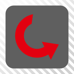 rotate ccw rounded square button vector image