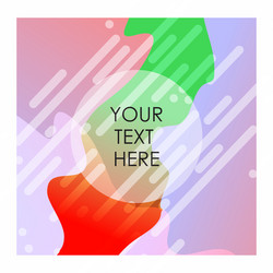 colorful background with typography design vector image