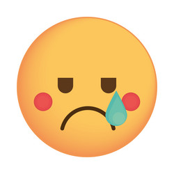 emoji crying expression vector