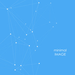 structure pattern with molecules and communication vector image