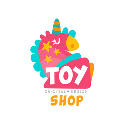 Cute Toy Shop Logo - Kids & Baby Vector Image