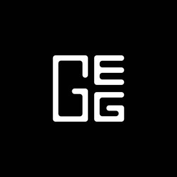 Geg letter logo design simple and modern Vector Image