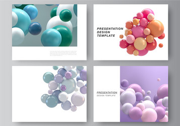 layout presentation slides design vector image