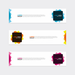 modern banner web background abstract design vector image
