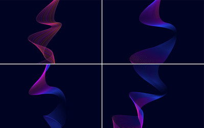 modern wave curve abstract background vector image