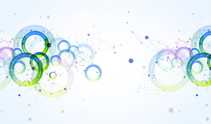 abstract background with gradient circles vector image
