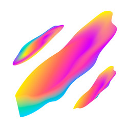 abstract colorful fluid shape with smooth gradient vector image