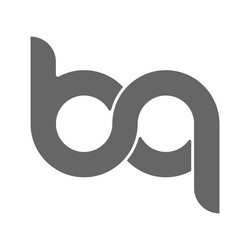 Circular combination of lowercase letters b and q vector