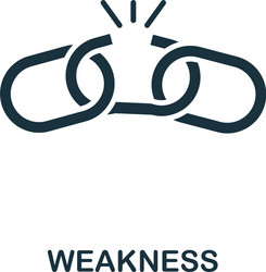 weakness icon creative element design from vector image