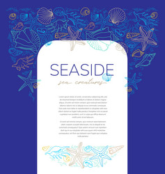 frame border vignettes corners of line art vector image