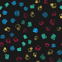 set line verification delivery list plane vector image