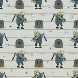 zombie seamless pattern vector