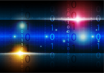 Digital Data Stream Background vector image