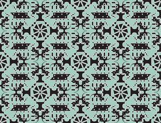 Seamless robots pattern vector
