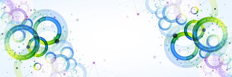 abstract background with gradient circles vector image